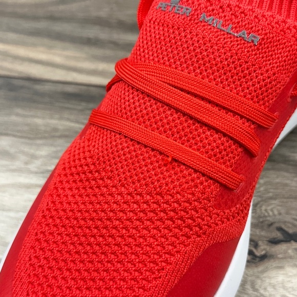 NIB Peter Millar Hyperlight Glide Sneaker US 8 Red A SMALL SNAG ON SHOE LACE - Picture 6 of 15